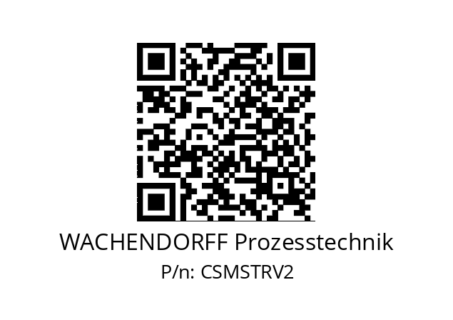   WACHENDORFF Prozesstechnik CSMSTRV2