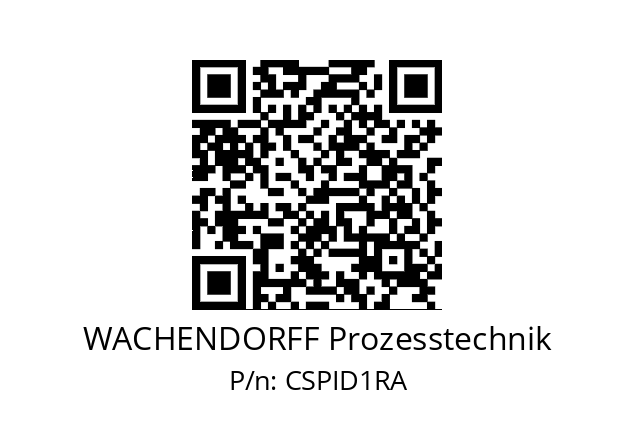   WACHENDORFF Prozesstechnik CSPID1RA