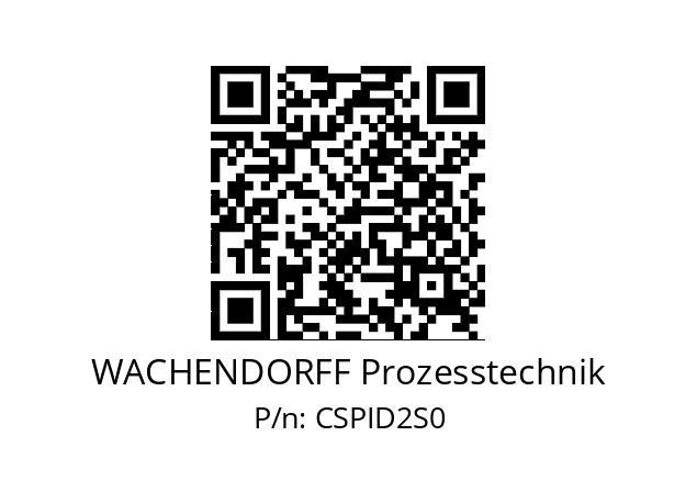   WACHENDORFF Prozesstechnik CSPID2S0