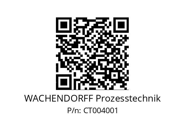   WACHENDORFF Prozesstechnik CT004001