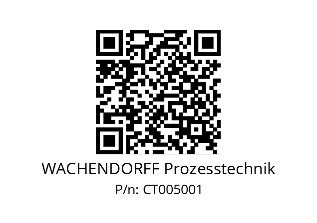   WACHENDORFF Prozesstechnik CT005001