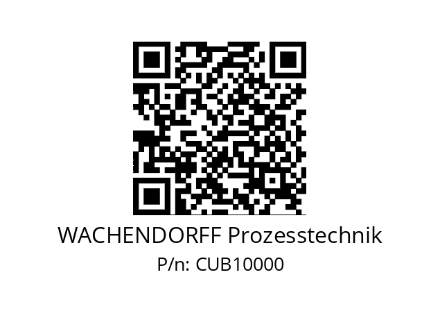   WACHENDORFF Prozesstechnik CUB10000