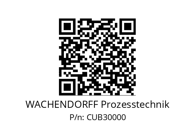   WACHENDORFF Prozesstechnik CUB30000