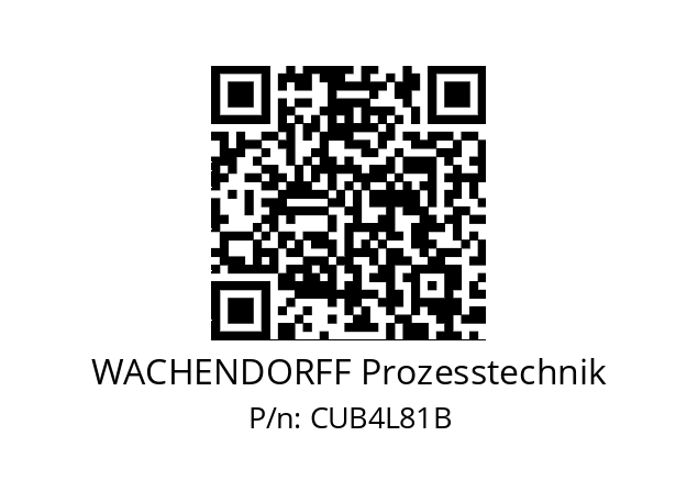   WACHENDORFF Prozesstechnik CUB4L81B