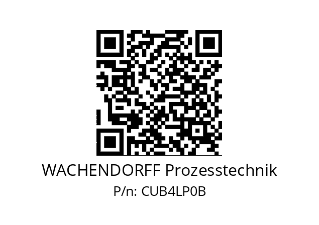   WACHENDORFF Prozesstechnik CUB4LP0B