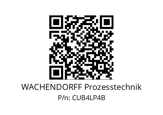   WACHENDORFF Prozesstechnik CUB4LP4B