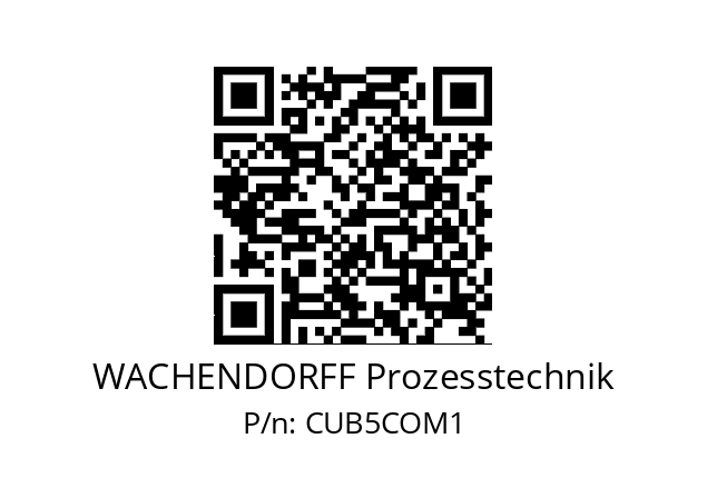   WACHENDORFF Prozesstechnik CUB5COM1