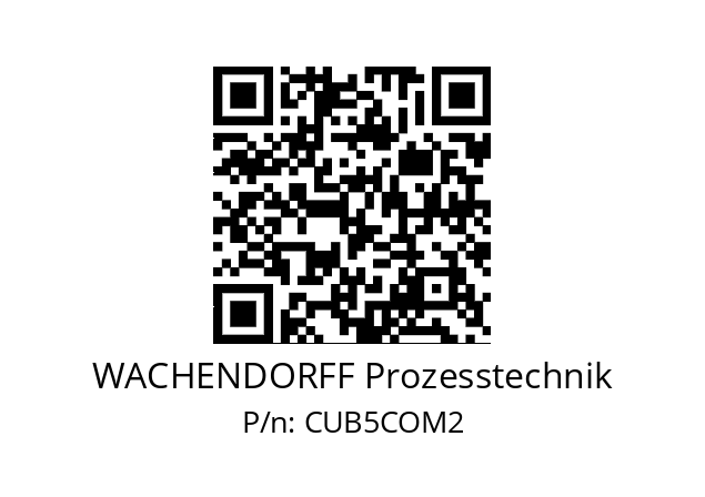   WACHENDORFF Prozesstechnik CUB5COM2