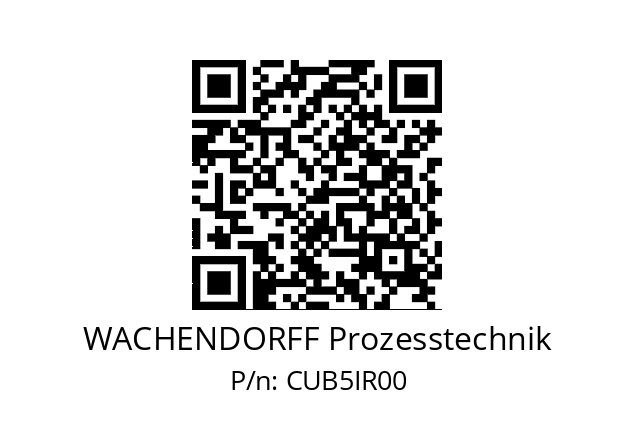   WACHENDORFF Prozesstechnik CUB5IR00