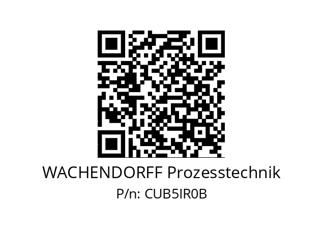   WACHENDORFF Prozesstechnik CUB5IR0B