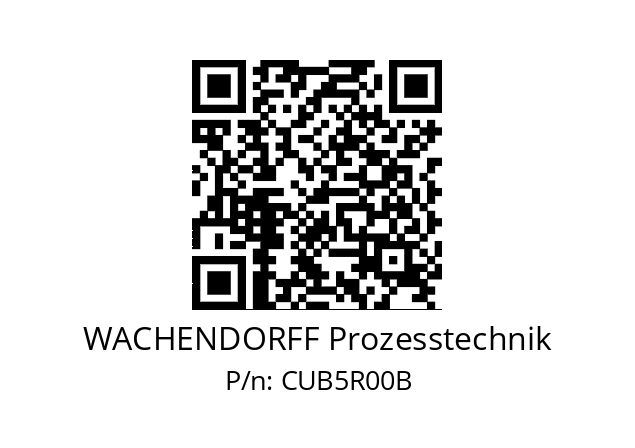   WACHENDORFF Prozesstechnik CUB5R00B