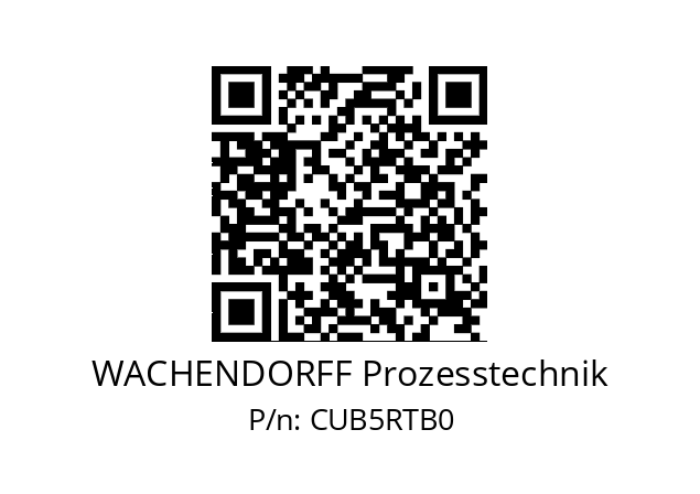   WACHENDORFF Prozesstechnik CUB5RTB0