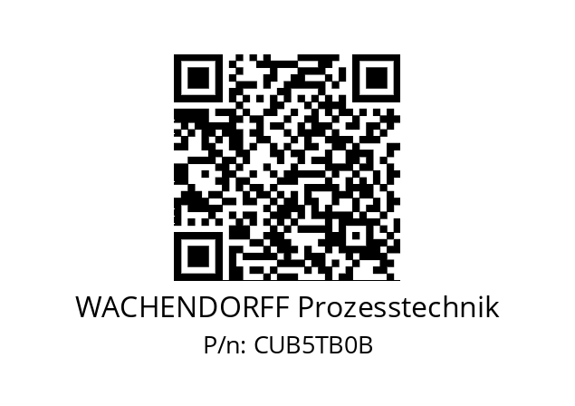   WACHENDORFF Prozesstechnik CUB5TB0B