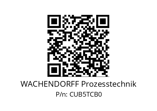   WACHENDORFF Prozesstechnik CUB5TCB0