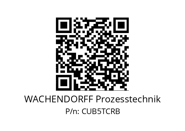   WACHENDORFF Prozesstechnik CUB5TCRB