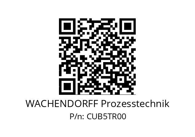   WACHENDORFF Prozesstechnik CUB5TR00