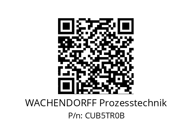   WACHENDORFF Prozesstechnik CUB5TR0B