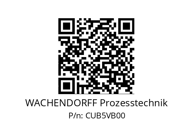   WACHENDORFF Prozesstechnik CUB5VB00