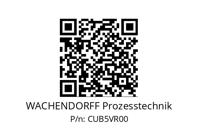   WACHENDORFF Prozesstechnik CUB5VR00