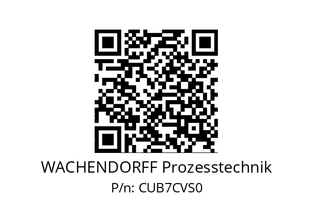   WACHENDORFF Prozesstechnik CUB7CVS0