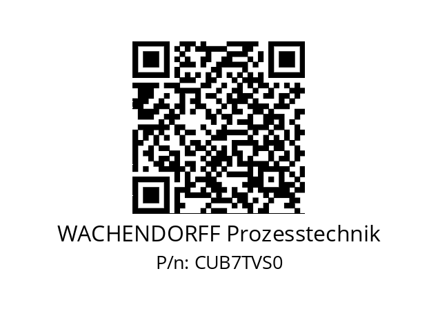   WACHENDORFF Prozesstechnik CUB7TVS0