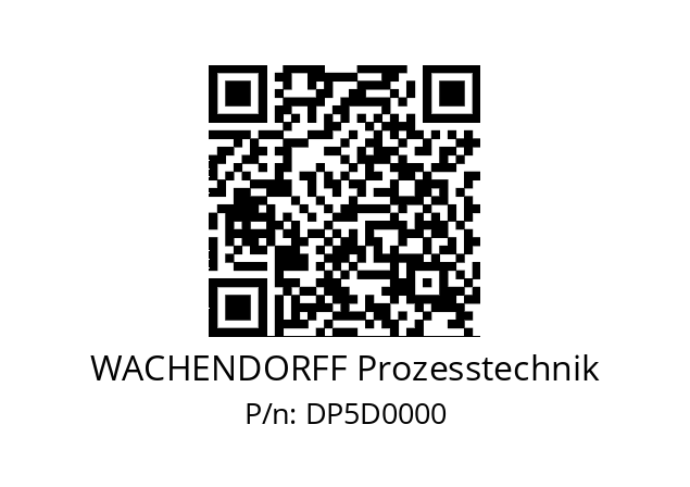   WACHENDORFF Prozesstechnik DP5D0000