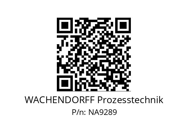   WACHENDORFF Prozesstechnik NA9289