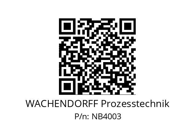   WACHENDORFF Prozesstechnik NB4003