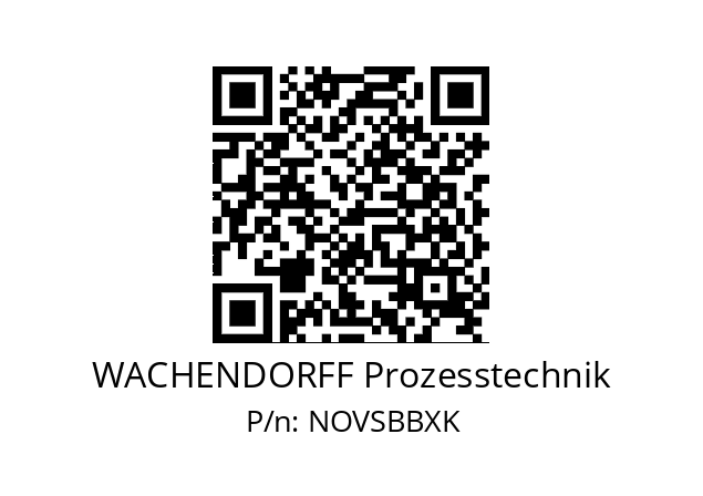   WACHENDORFF Prozesstechnik NOVSBBXK