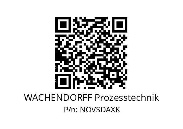   WACHENDORFF Prozesstechnik NOVSDAXK