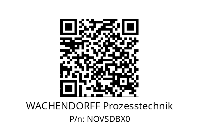   WACHENDORFF Prozesstechnik NOVSDBX0