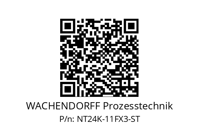   WACHENDORFF Prozesstechnik NT24K-11FX3-ST