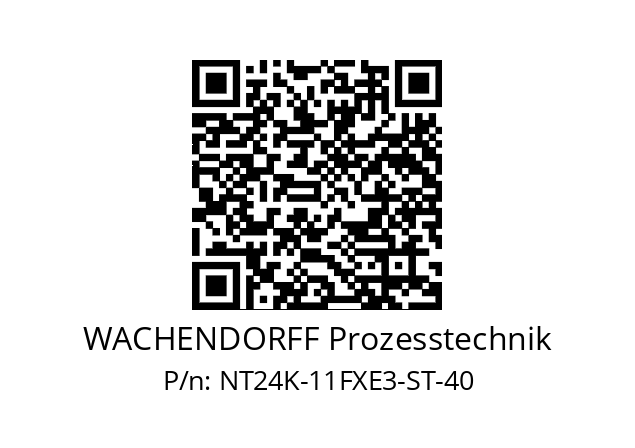   WACHENDORFF Prozesstechnik NT24K-11FXE3-ST-40