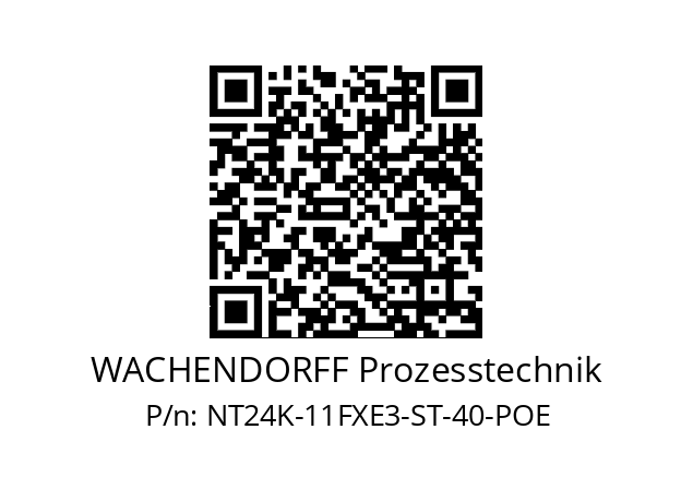   WACHENDORFF Prozesstechnik NT24K-11FXE3-ST-40-POE