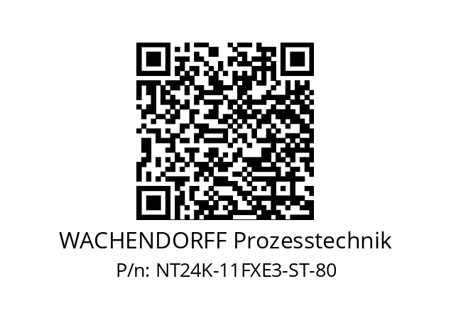   WACHENDORFF Prozesstechnik NT24K-11FXE3-ST-80