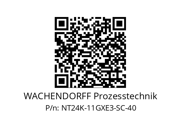   WACHENDORFF Prozesstechnik NT24K-11GXE3-SC-40