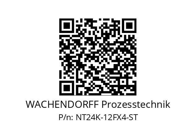   WACHENDORFF Prozesstechnik NT24K-12FX4-ST