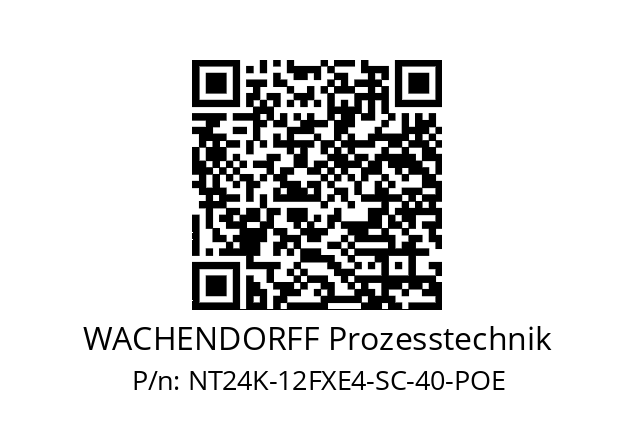   WACHENDORFF Prozesstechnik NT24K-12FXE4-SC-40-POE