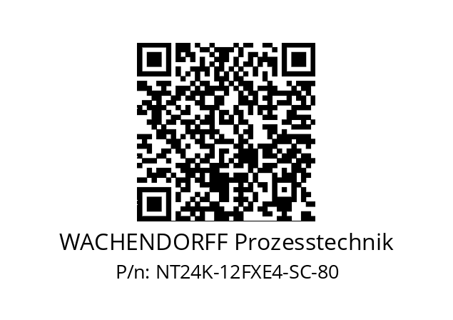   WACHENDORFF Prozesstechnik NT24K-12FXE4-SC-80