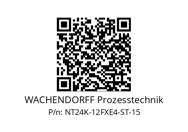   WACHENDORFF Prozesstechnik NT24K-12FXE4-ST-15