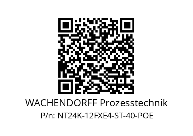   WACHENDORFF Prozesstechnik NT24K-12FXE4-ST-40-POE