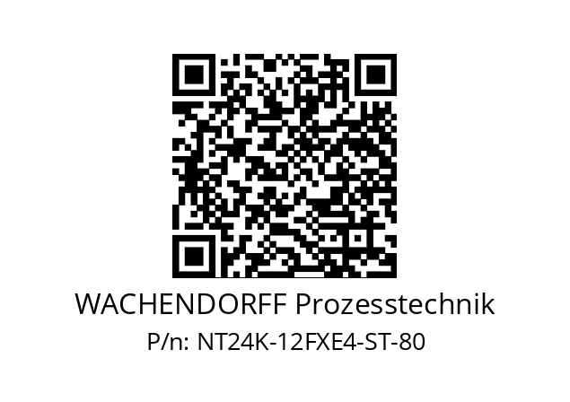   WACHENDORFF Prozesstechnik NT24K-12FXE4-ST-80