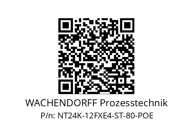   WACHENDORFF Prozesstechnik NT24K-12FXE4-ST-80-POE