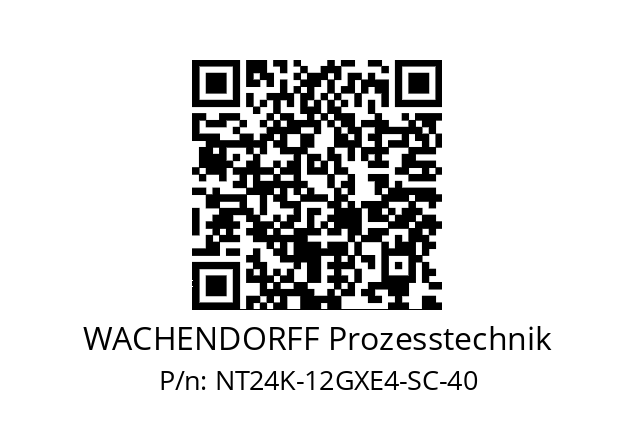   WACHENDORFF Prozesstechnik NT24K-12GXE4-SC-40