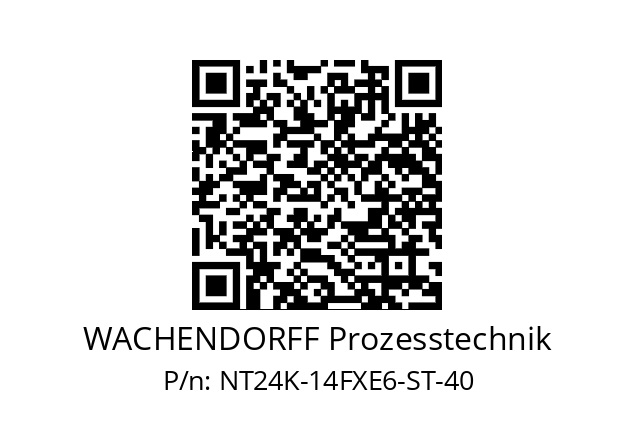   WACHENDORFF Prozesstechnik NT24K-14FXE6-ST-40