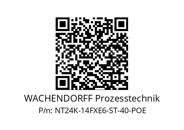   WACHENDORFF Prozesstechnik NT24K-14FXE6-ST-40-POE