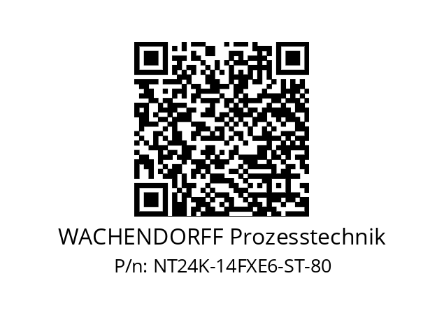   WACHENDORFF Prozesstechnik NT24K-14FXE6-ST-80