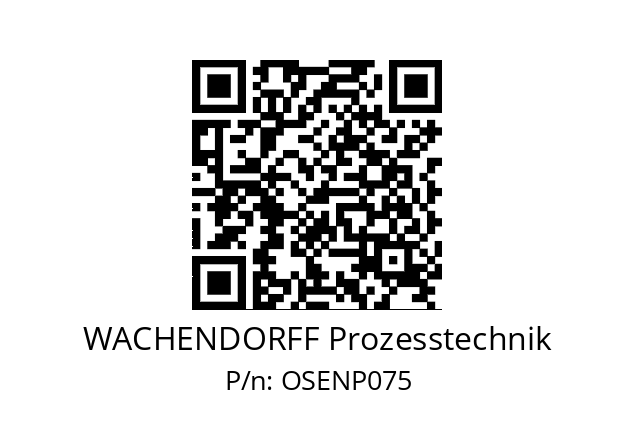   WACHENDORFF Prozesstechnik OSENP075