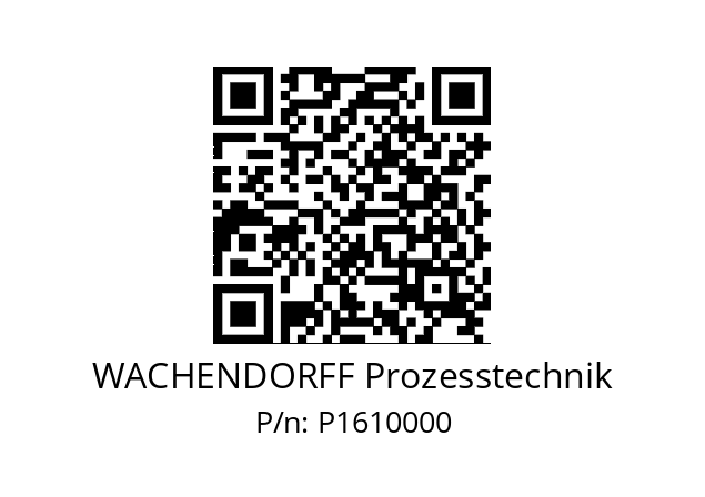   WACHENDORFF Prozesstechnik P1610000