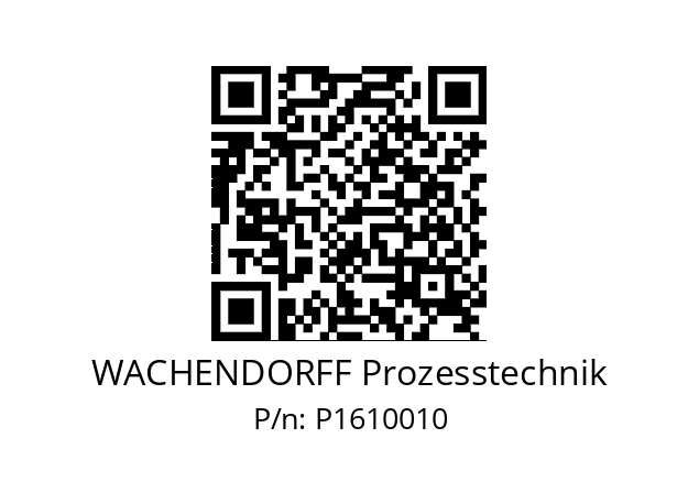   WACHENDORFF Prozesstechnik P1610010